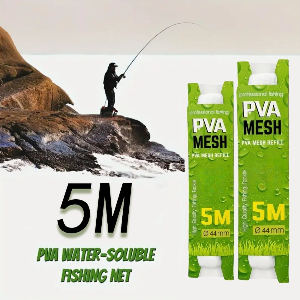 Fishing Equipment Ebay - 5M Mesh Water-soluble Fishing Nest 18mm/25mm/37mm/44mm