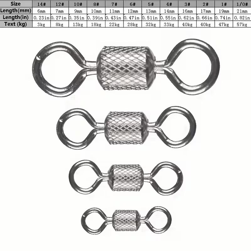 100PCS Fishing Swivels Ball Be - Fishing Equipment Stores 评论和价格