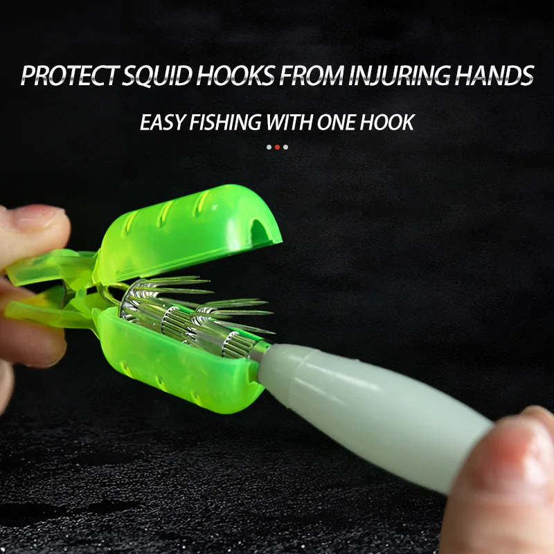 10Pcs/Lot Squid Jig Hook Cover - Fishing Equipment Carp 评论和价格